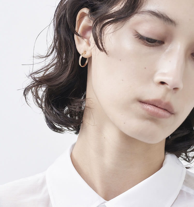 1月下旬再販予定】Loop（K10 Earrings） | 痛くないイヤリング WOJE