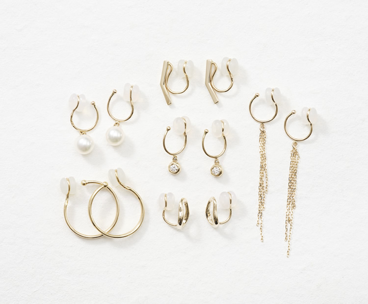 K10 Earrings | 痛くないイヤリング WOJE