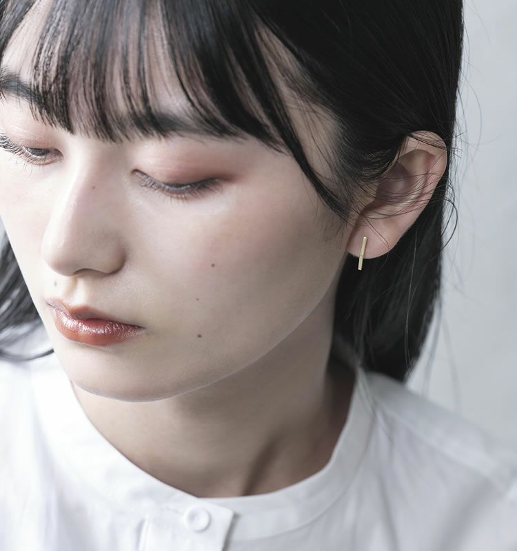 Tie（K10 Earrings） | 痛くないイヤリング WOJE