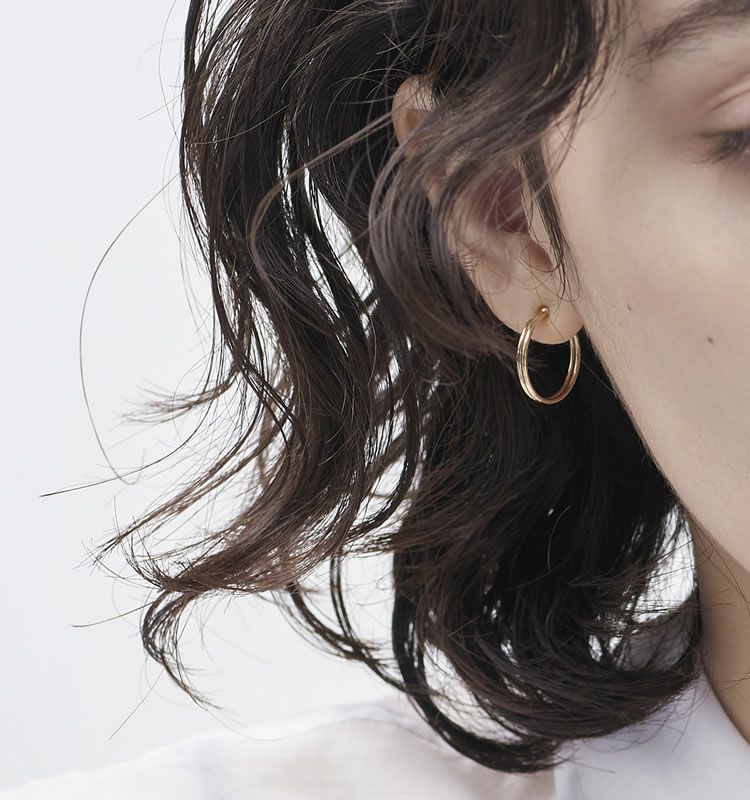 Loop（K10 Earrings） | 痛くないイヤリング WOJE