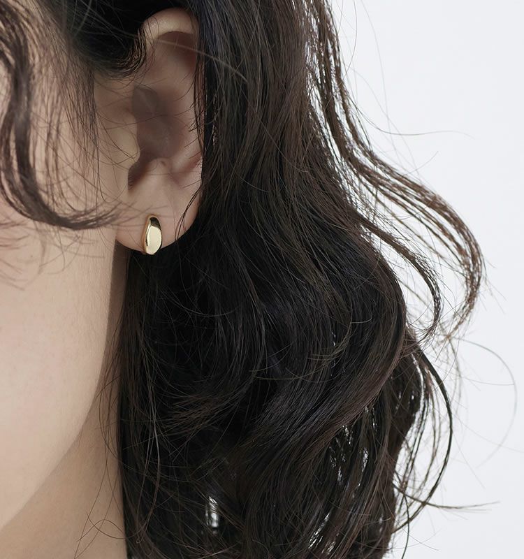 4月上旬再販予定】Add（K10 Earrings） | 痛くないイヤリング WOJE