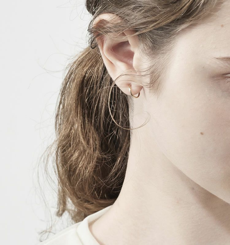 Line（K10 Earrings） | 痛くないイヤリング WOJE 