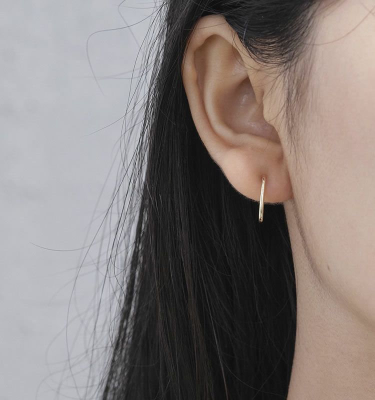 LineⅡ（K10 Earrings） | 痛くないイヤリング WOJE