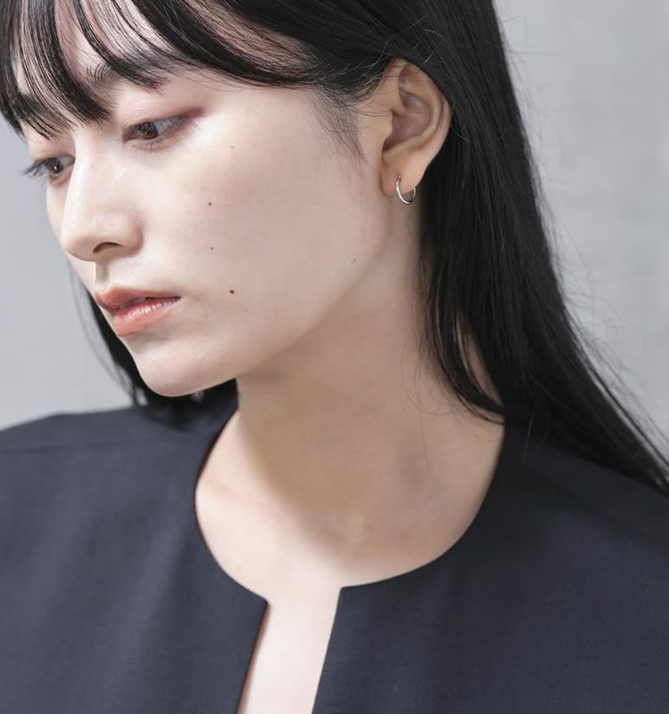 Line（SV925 Earrings） | 痛くないイヤリング WOJE