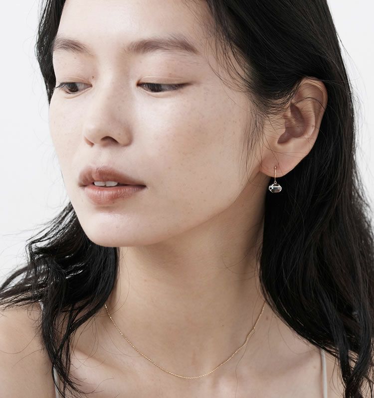 Clarity（K10 Earrings） | 痛くないイヤリング WOJE