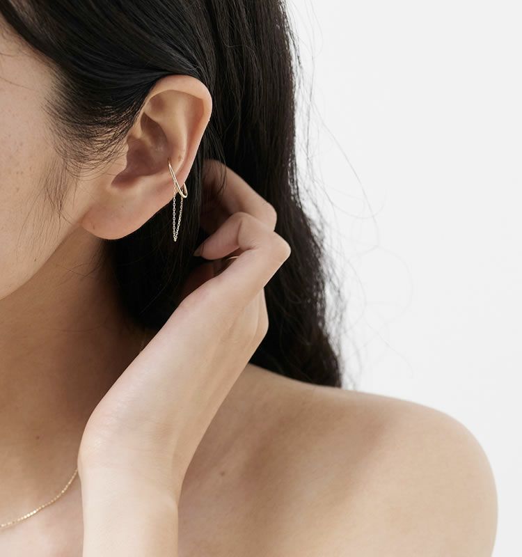 Frail（K10 Ear cuff） | 痛くないイヤリング WOJE