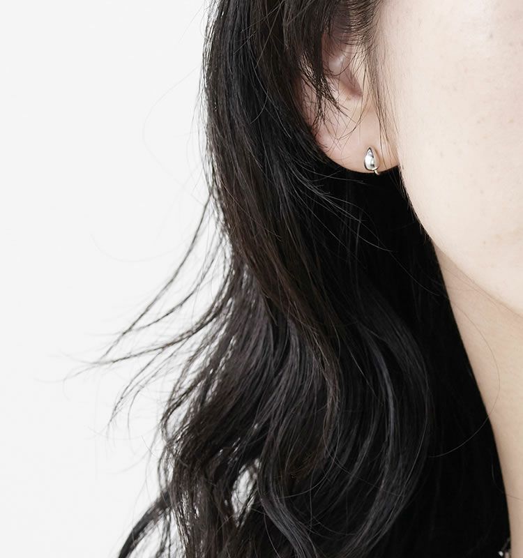 Drop（SV925 Earrings） | 痛くないイヤリング WOJE 