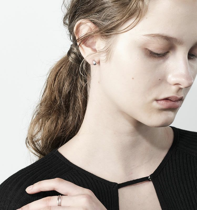 Drop（SV925 Earrings） | 痛くないイヤリング WOJE 