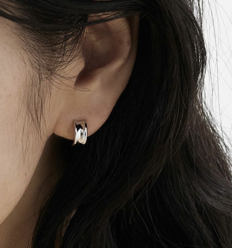 Tread（SV925 Earrings） | 痛くないイヤリング WOJE