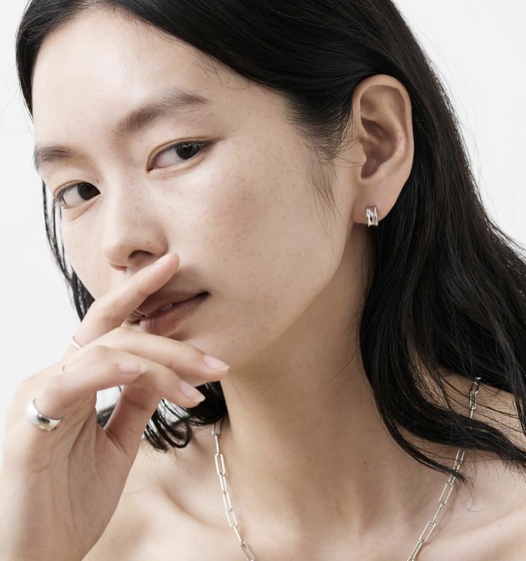Tread（SV925 Earrings） | 痛くないイヤリング WOJE