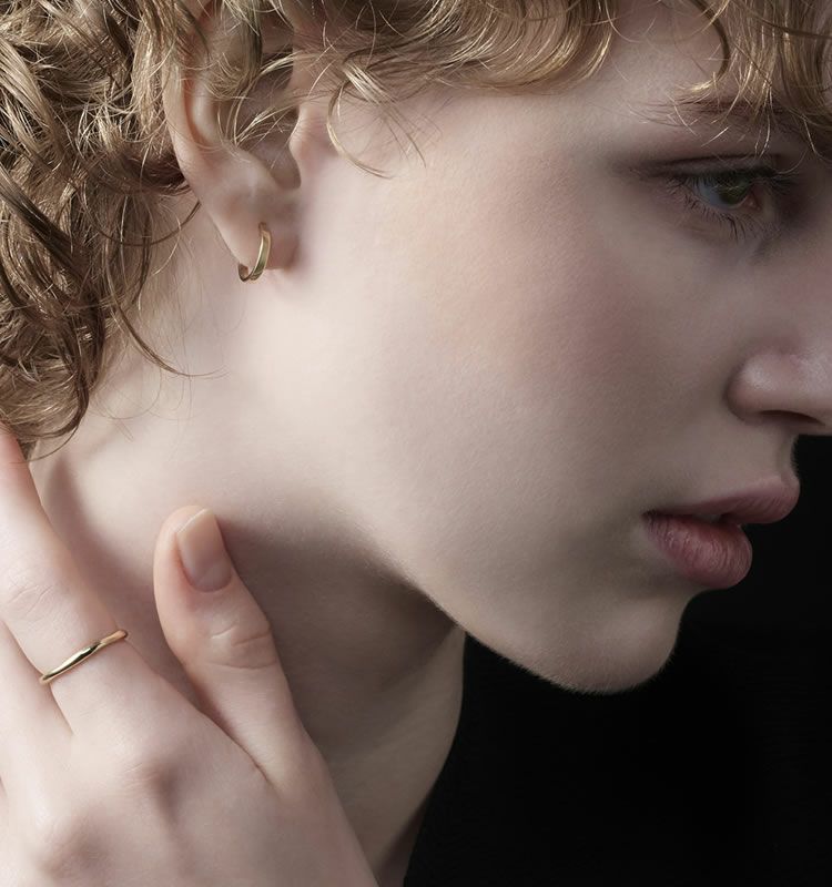 Infinity（K10 Earrings） | 痛くないイヤリング WOJE